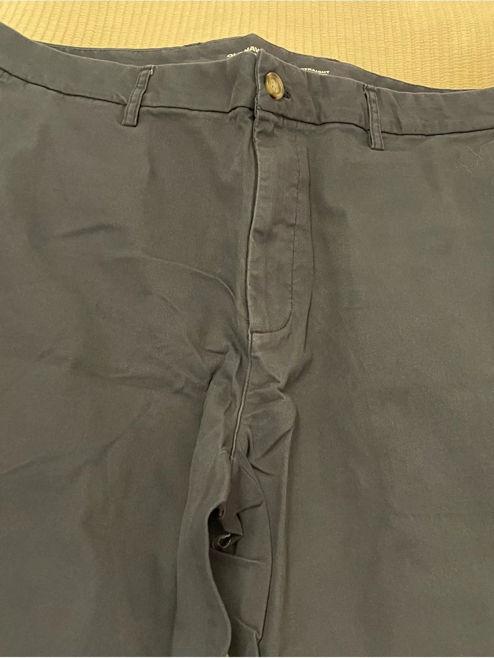 Old Navy Men's Dark Navy Straight-Leg Chinos